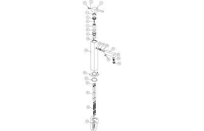 Halley Tall Basin Mixer - Chrome