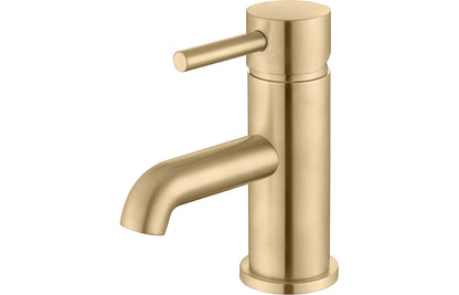 Lumos Basin Mixer & Waste - Brushed Brass