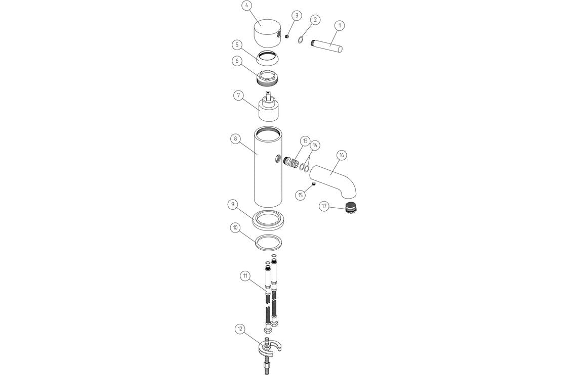 Amaris Floor Standing Bath/Shower Mixer - Matt Black