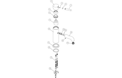 Amaris Floor Standing Bath/Shower Mixer - Matt Black