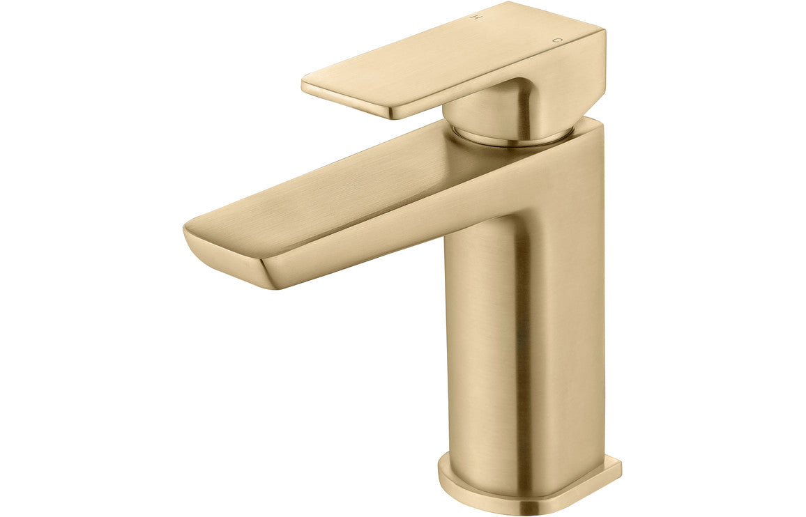 Amaris Basin Mixer & Waste - Brushed Brass