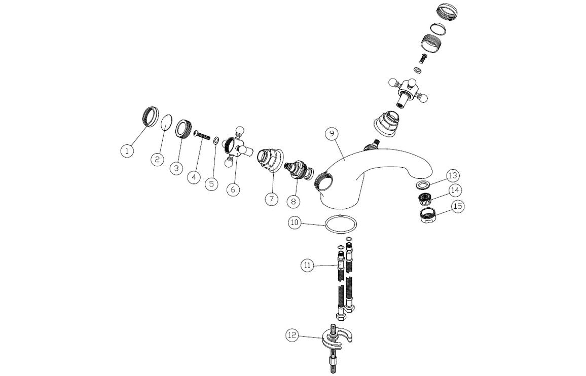 Arpina Bath/Shower Mixer & Shower Kit - Brushed Brass