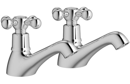 Knox Basin Pillar Taps - Chrome