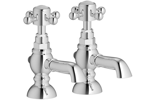 Arpina Basin Pillar Taps - Chrome