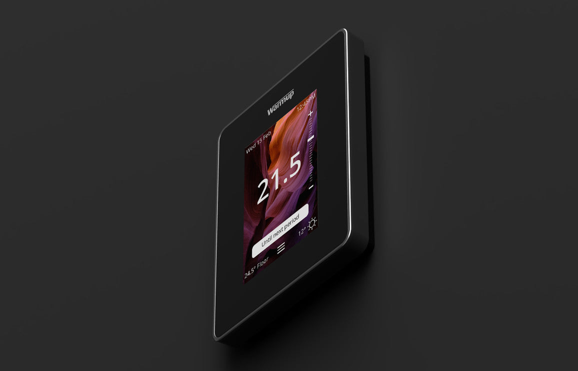 Warmup 6iE Smart Wi-Fi Thermostat - Onyx Black