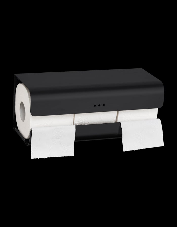 Dark Passion Triple Spare Toilet Roll Holder