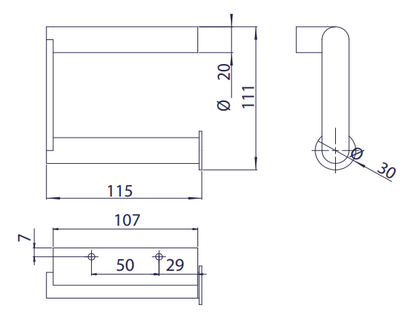 Dark Passion Robust Toilet Roll Holder