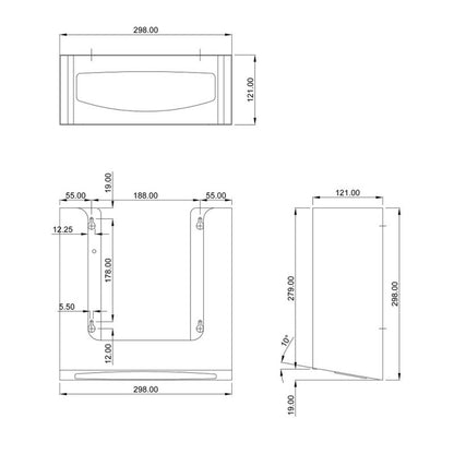 Dolphin Prestige Behind Hinged Mirror Paper Towel Dispenser
Technical 