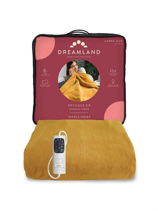Dreamland IntelliHeat Throw Mustard