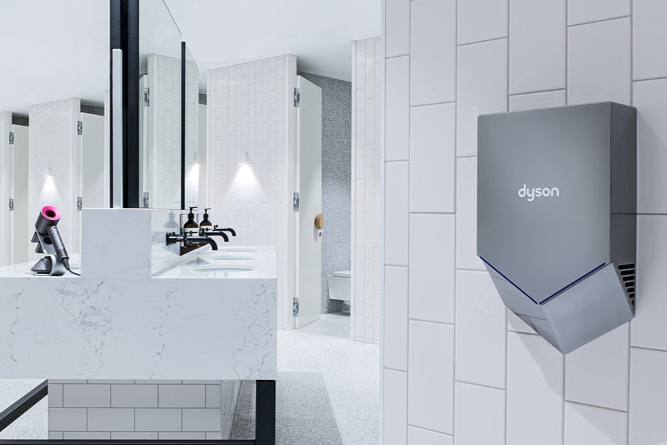 Dyson V Blade Hand dryers Finished in  nickel