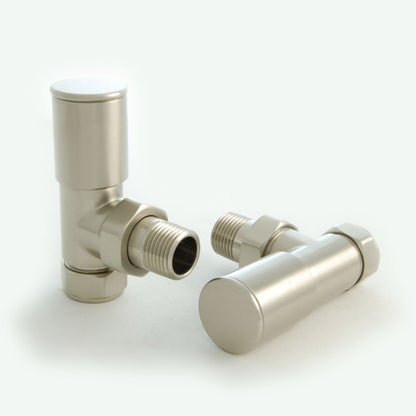 Essential Manual Radiator Valve Brushed Nickel