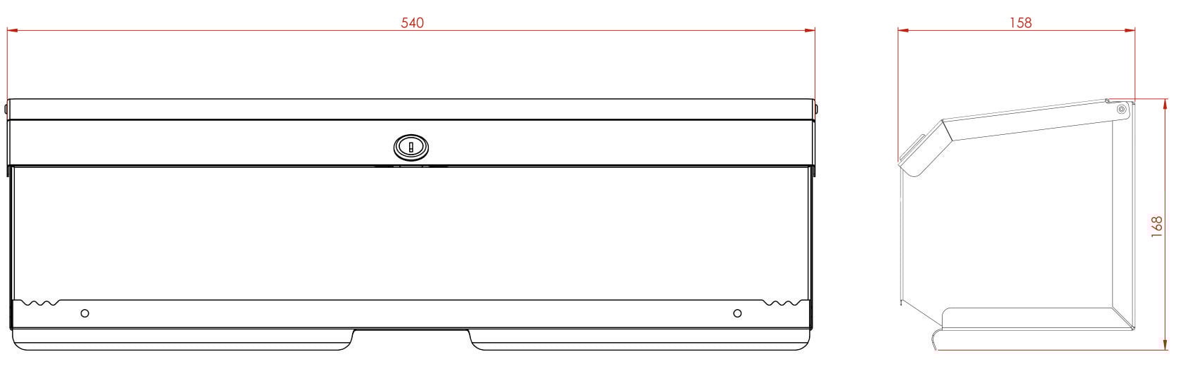 Synergise 20" Couch Roll DIspenser, PL36MWH