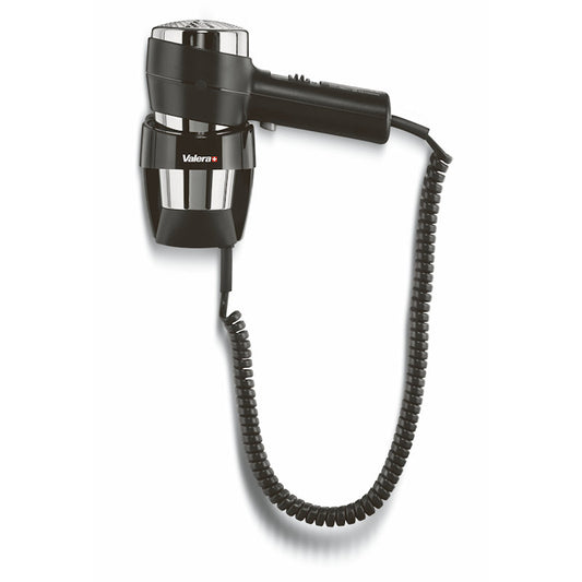 Valera Action Wall Mounted Black & Chrome Hair Dryer 1200w