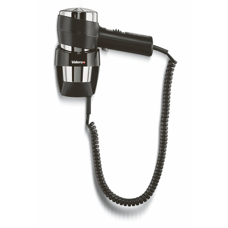 Valera Action Wall Mounted Black & Chrome Hair Dryer 1600w