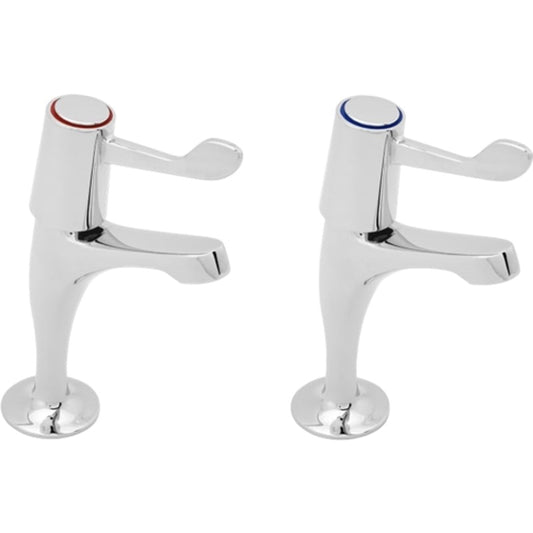 KWC DVS Lever action pillar taps