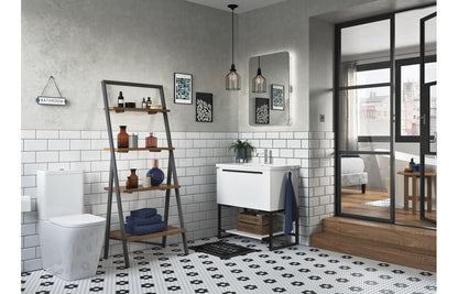 Vema Tiber Floor Standing Bath/Shower Mixer - St/Steel