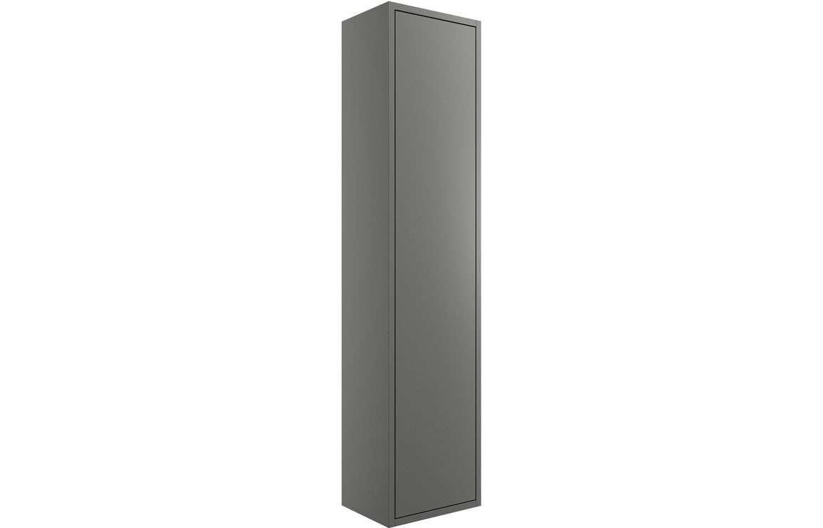 Palas 300mm 1 Door Wall Hung Tall Unit - Matt Grey