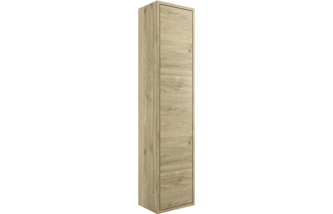 Palas 300mm 1 Door Wall Hung Tall Unit - Havana Oak