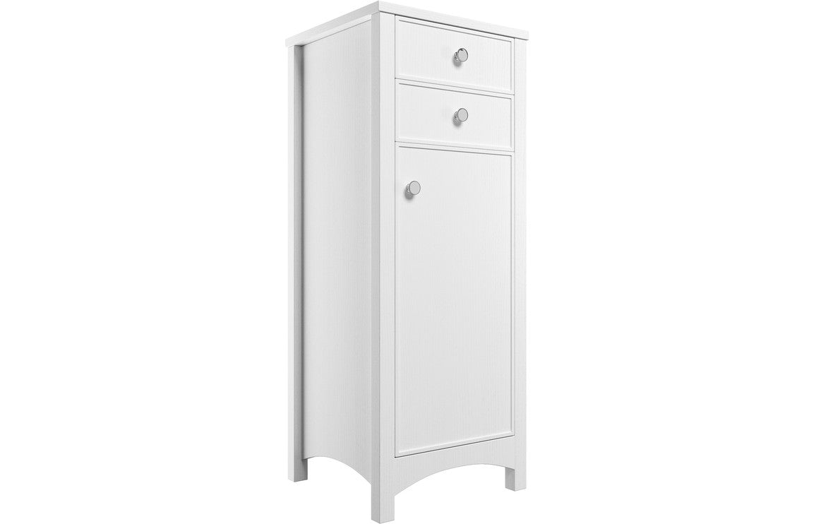 Lavana 465mm Tall Boy - Satin White Ash
