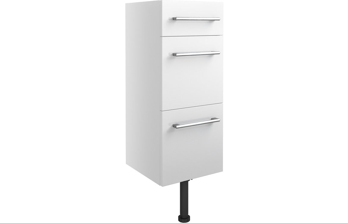 Atlas 300mm 3 Drawer Unit - White Gloss