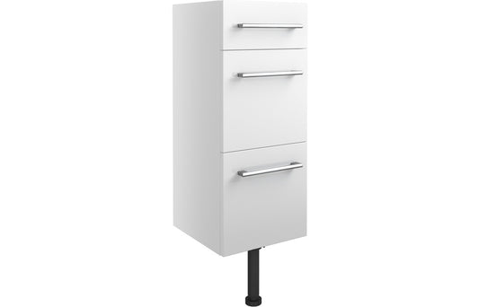 Atlas 300mm 3 Drawer Unit - White Gloss