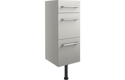 Atlas 300mm 3 Drawer Unit - Light Grey Gloss