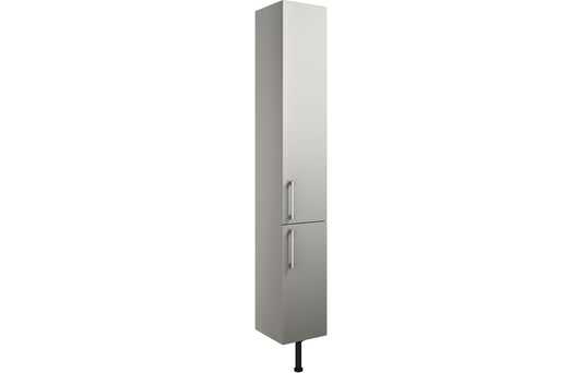 Atlas 300mm 2 Door Tall Unit - Light Grey Gloss