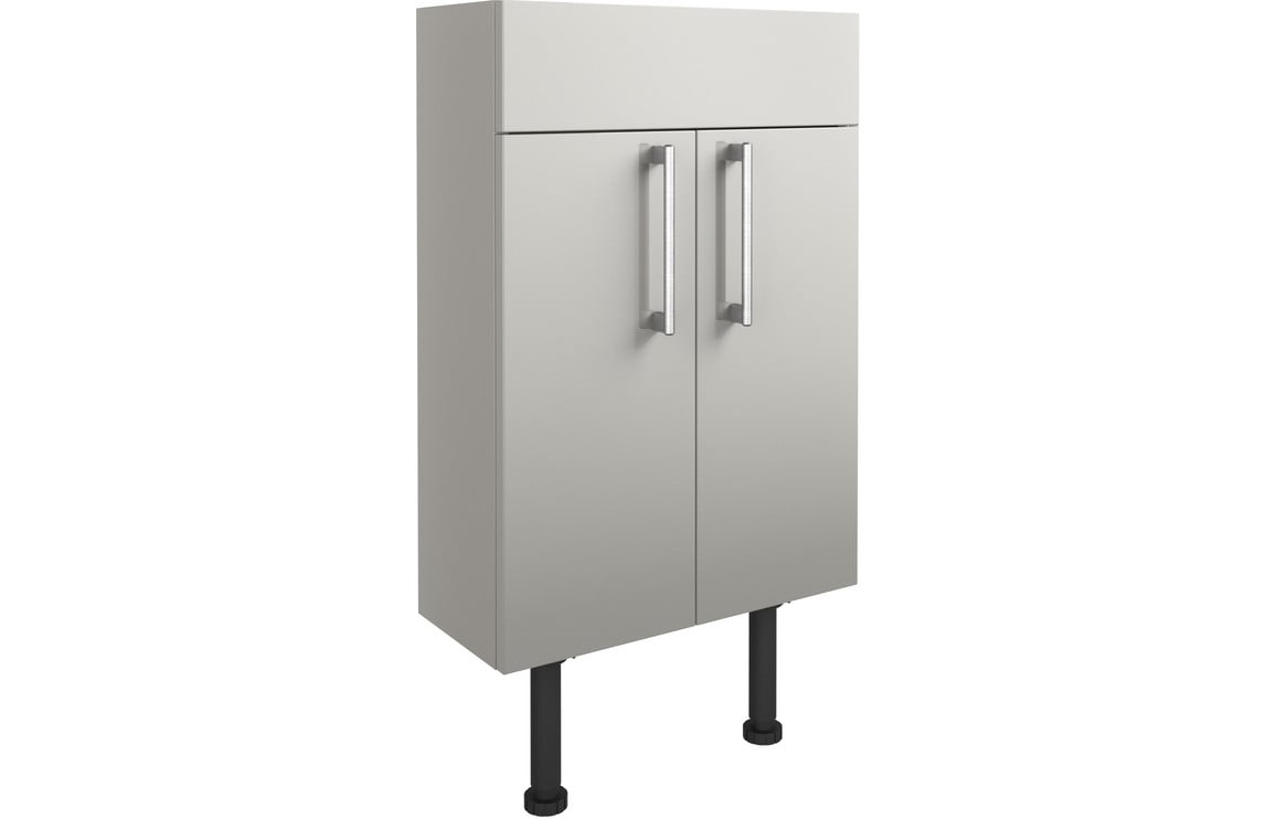 Atlas 500mm Slim Basin Unit - Light Grey Gloss