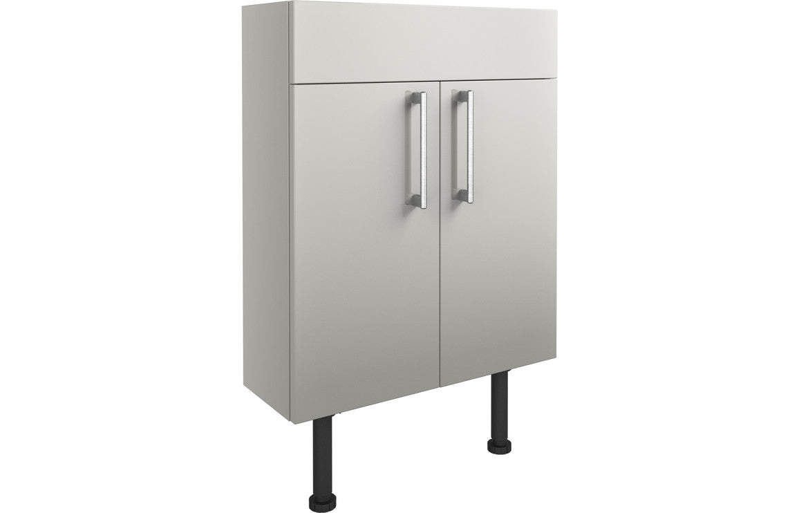 Atlas 600mm Slim Basin Unit - Light Grey Gloss