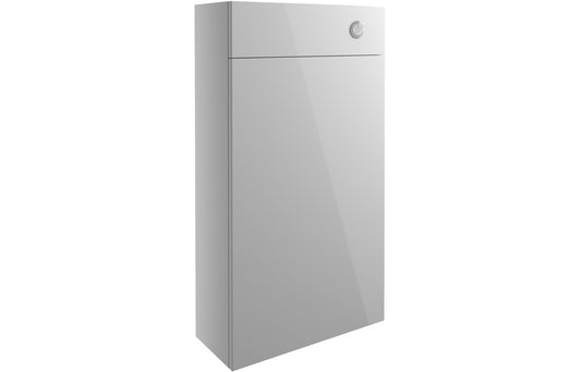 Atlas 500mm Slim WC Unit - Light Grey Gloss
