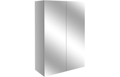 Atlas 500mm Mirrored Unit - Light Grey Gloss