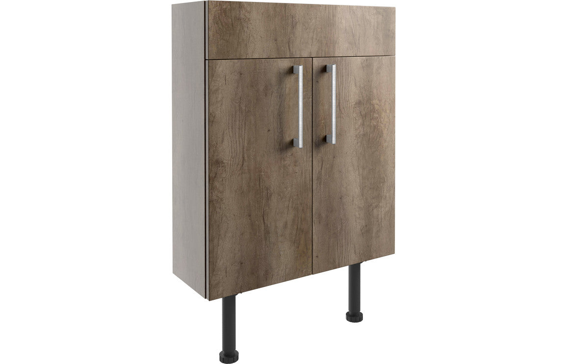 Atlas 600mm Slim Basin Unit - Nebraska Oak