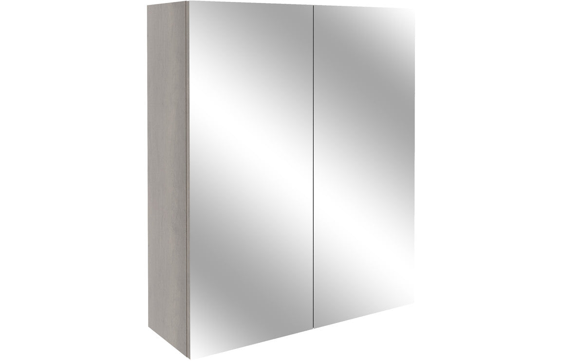 Atlas 600mm Mirrored Unit - Nebraska Oak