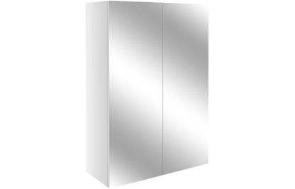 Atlas 500mm Mirrored Unit - White Gloss