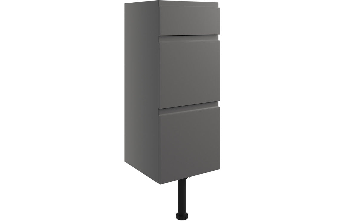Venus 300mm 3 Drawer Unit - Onyx Grey Gloss