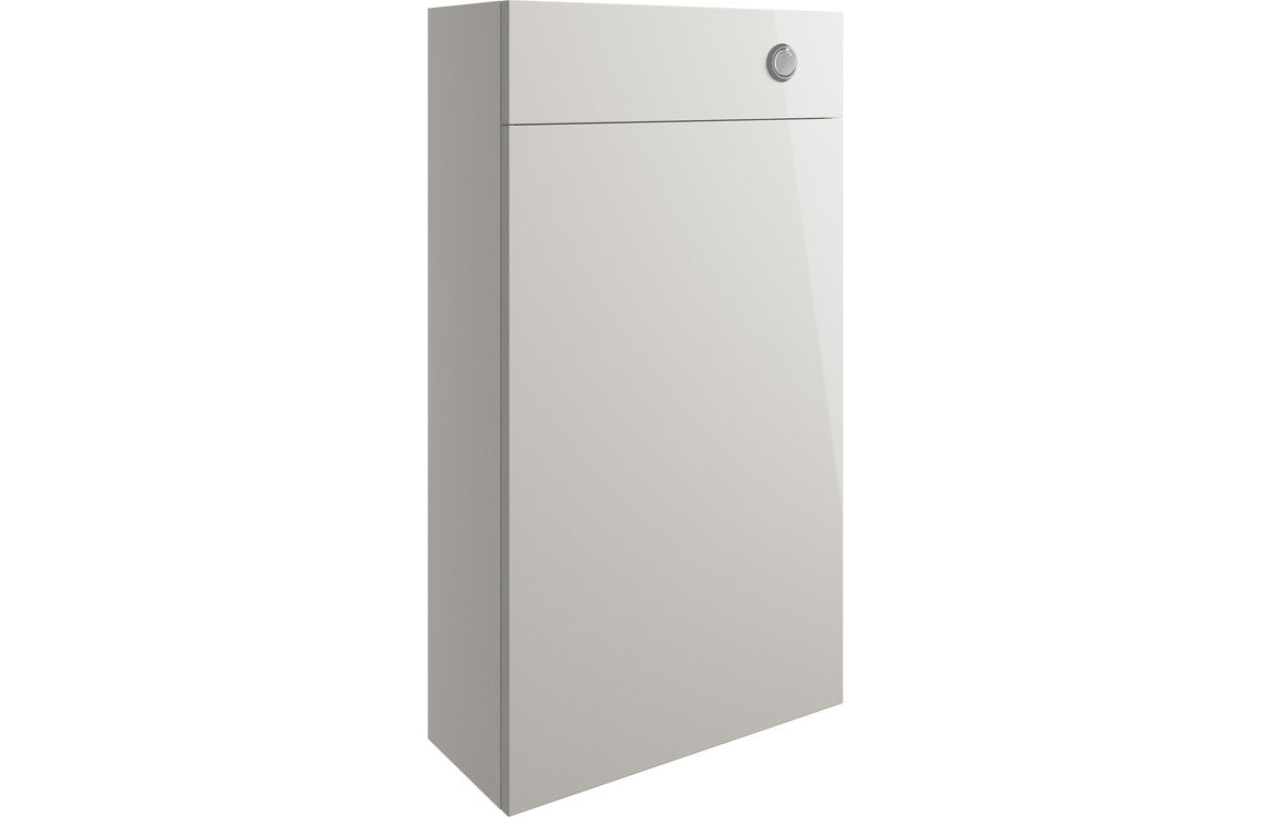 Venus 500mm Slim WC Unit - Pearl Grey Gloss