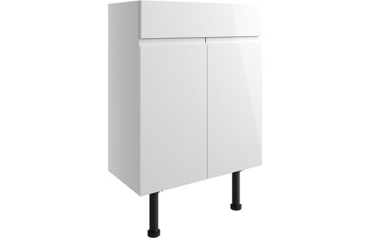 Venus 600mm Basin Unit - White Gloss
