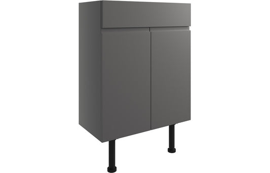 Venus 600mm Basin Unit - Onyx Grey Gloss