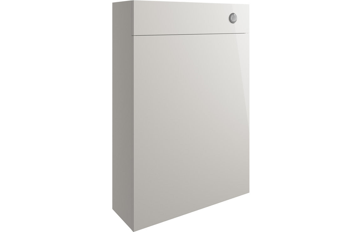 Venus 600mm Slim WC Unit - Pearl Grey Gloss