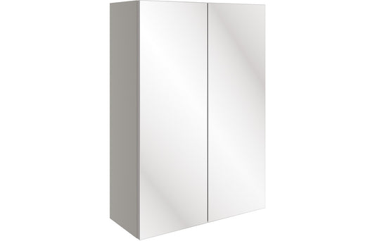 Venus 500mm Mirrored Wall Unit - Pearl Grey Gloss