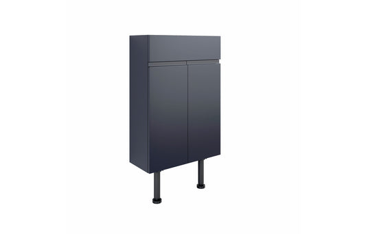 Venus 500mm Slim Basin Unit - Matt Indigo Blue