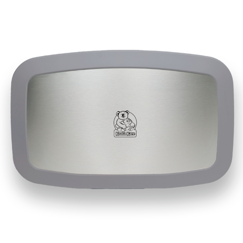 Horizontal Baby Change Unit, Grey with Stainless Steel Veneer, koala kare, KB200-01SS-INB