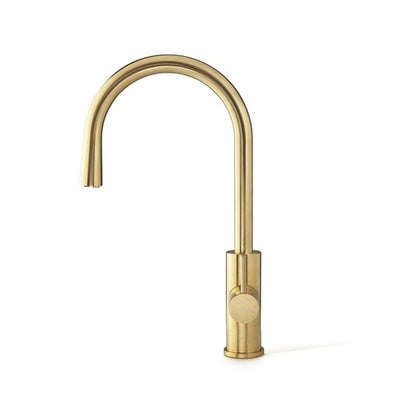 Zip Arc All-in-One HydroTap G5 240/175 Boiling Chilled Sparkling Plus Hot & Cold (Mains) Brushed Gold. 
Side View 