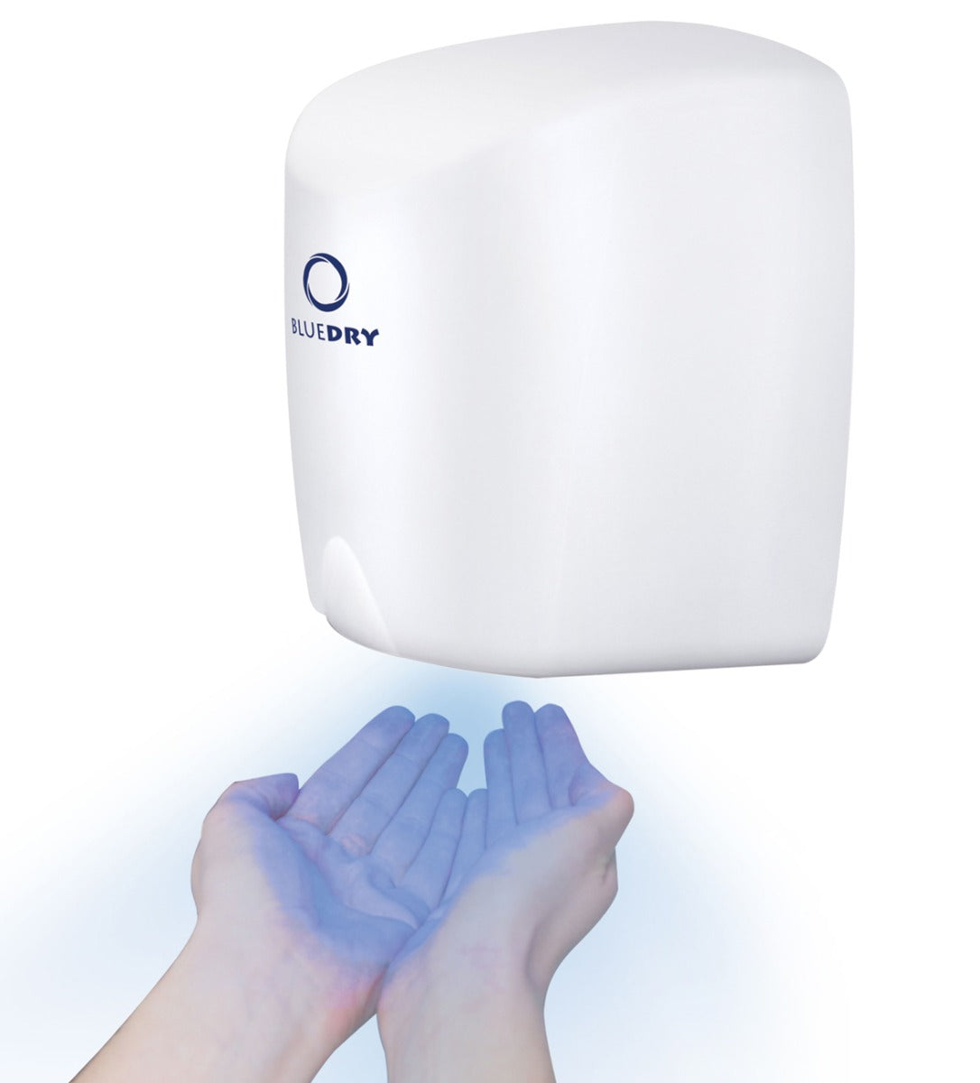 High Speed Jet Hand Dryer White Blue Dry