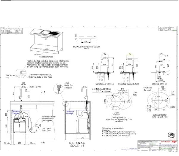 Zip HydroTap G4 Cube Boiling in Bright Chrome