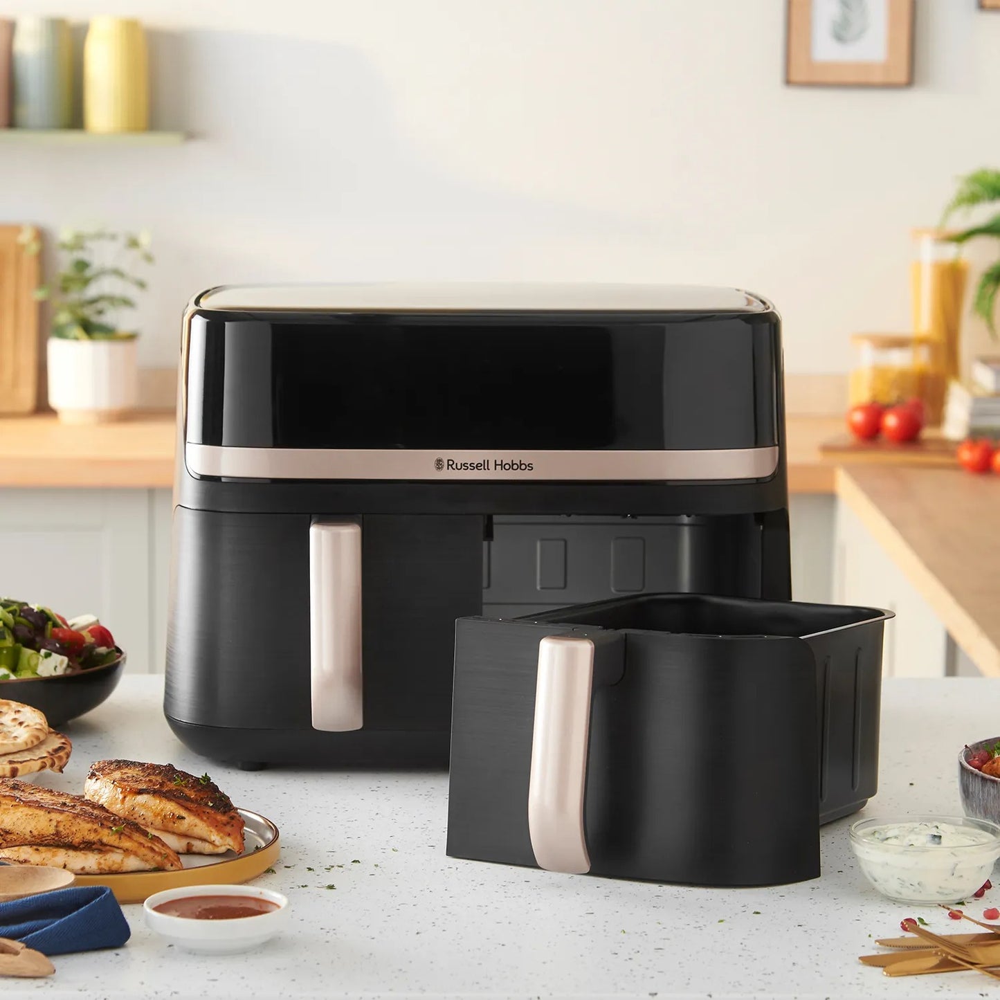 Russell Hobbs Satisfry Dual Basket Air Fryer 9L
