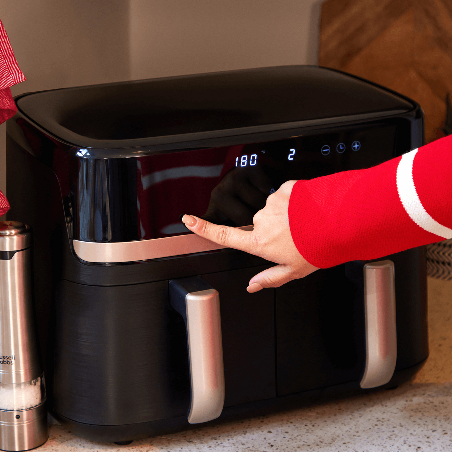 Russell Hobbs Satisfry Dual Basket Air Fryer 9L