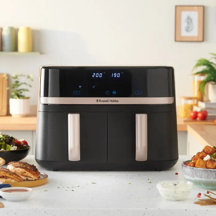 Russell Hobbs Satisfry Dual Basket Air Fryer 9L