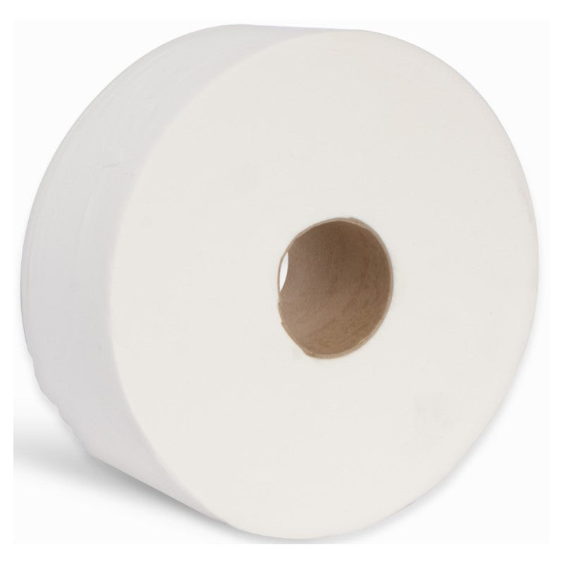 2ply White Maxi Jumbo Toilet Roll 2.25" Core