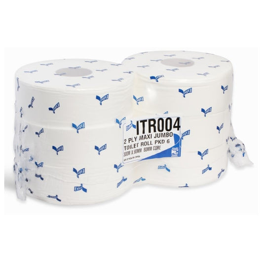 Esfina 2 Ply White Maxi Jumbo Toilet Roll 3" Core